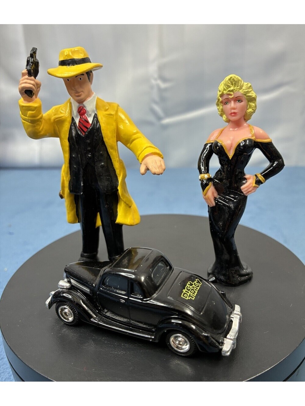 Dick Tracy , Madonna, Car - 3 Piece Lot PVC Action Figures Disney 1990